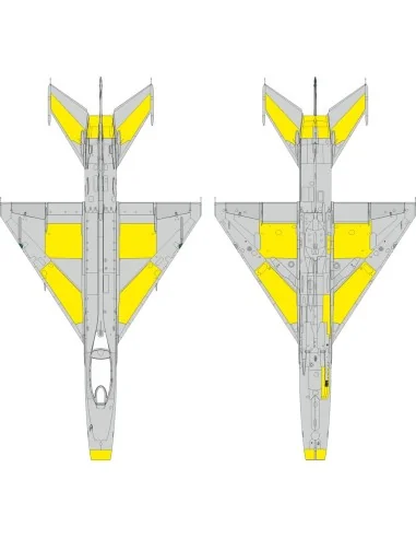 MiG-21F surface panels for Eduard, 1/48 - Eduard Accessories EX1193