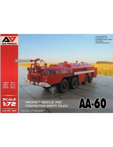 AA-60 Aircraft Rescue & Firefighting (ARFF) Truck, 1/72 - A&A Model...