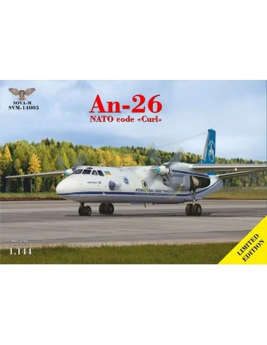 An-26 turboprop transporter, 1/144 - Sova-M SVM-14003