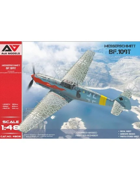 Bf.109 T-1/T-2 carrier-based WWII fighter, 1/48 - A&A Models AAM4806