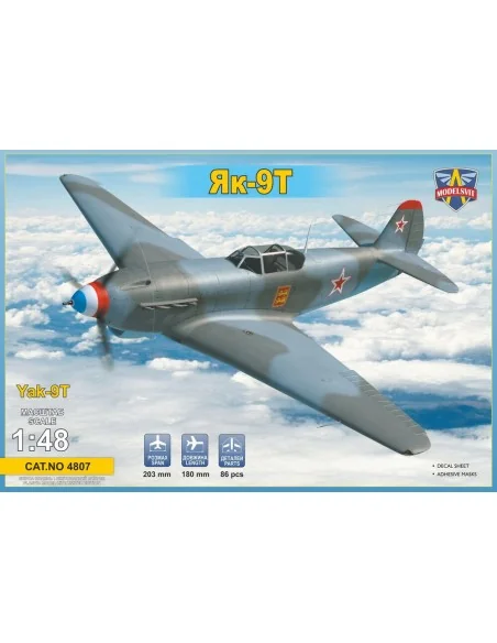 Yak-9T Soviet WWII fighter, 1/48 - ModelSvit MSVIT4807