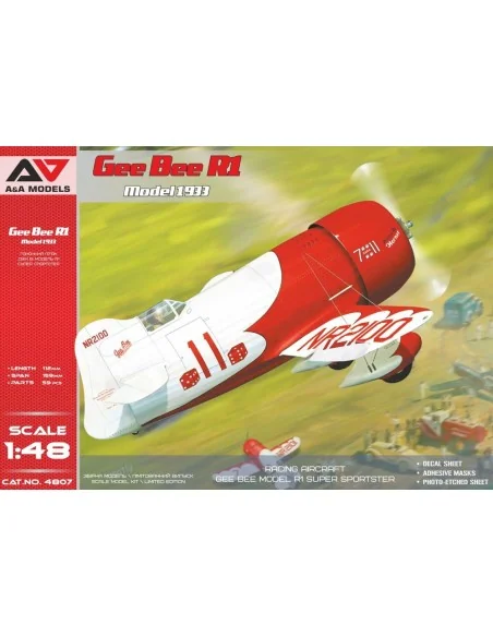 Gee Bee R1 racing aircraft ( 1933 ver.), 1/48 - A&A Models AAM4807