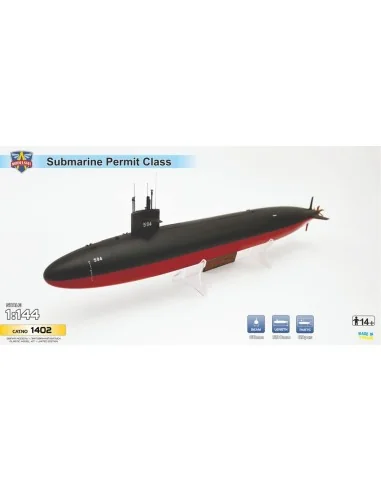 USS Permit (SSN-594) submarine, 1/144 - ModelSvit MSVIT1402