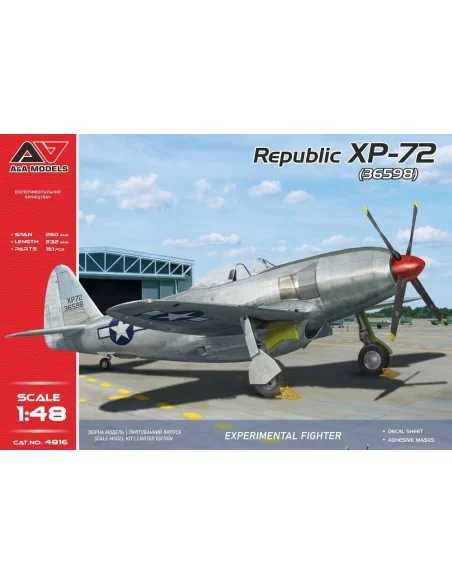 XP-72 experim.fighter (contra-rotating prop.), 1/48 - A&A Models AA...