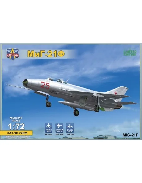 MiG-21F (Izdeliye 72) supersonic fighter, 1/72 - ModelSvit MSVIT72021