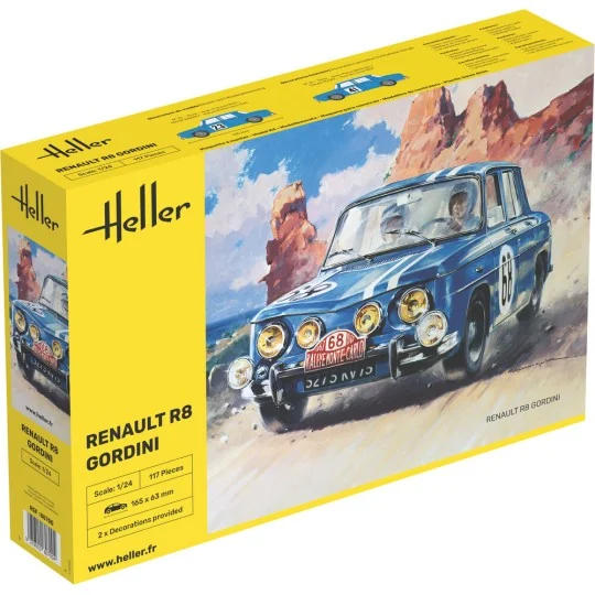 Renault R8 Gordini, 1/24 - Heller 80700 Renault R8 Gordini, 1/24 - Heller 80700