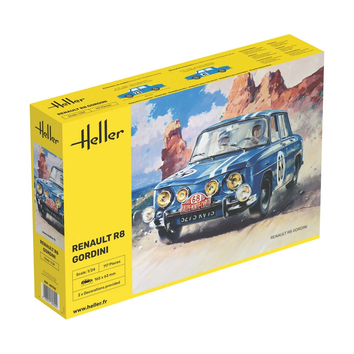 Renault R8 Gordini, 1/24 - Heller 80700 Renault R8 Gordini, 1/24 - Heller 80700