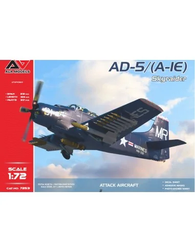 A-1E SkyRaider attack aircraft (US NAVY), 1/72 - A&A Models AAM7253