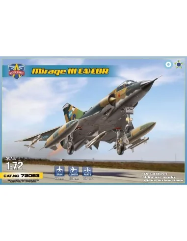 Mirage IIIEA/EBR interceptor, 1/72 - ModelSvit MSVIT72063