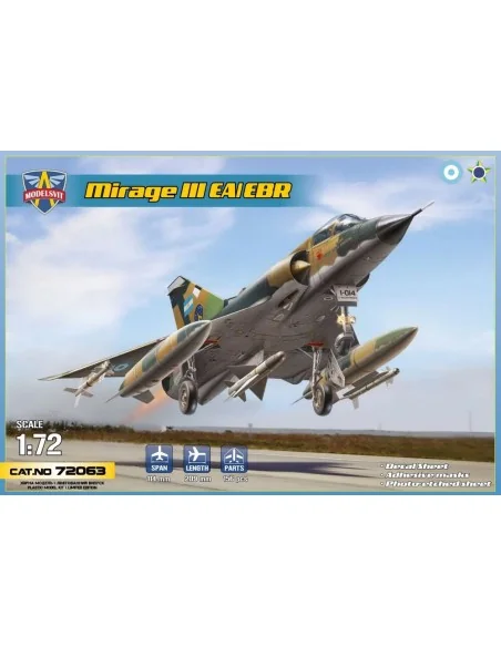 Mirage IIIEA/EBR interceptor, 1/72 - ModelSvit MSVIT72063