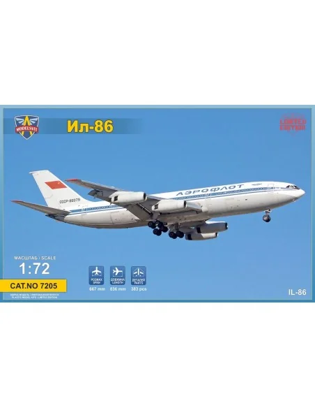 IL-86 wide-body airliner, 1/72 - ModelSvit MSVIT7205