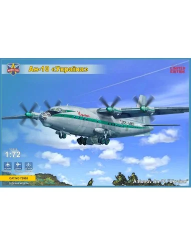 An-10 Ukraine turboprop airliner, 1/72 - ModelSvit MSVIT72008