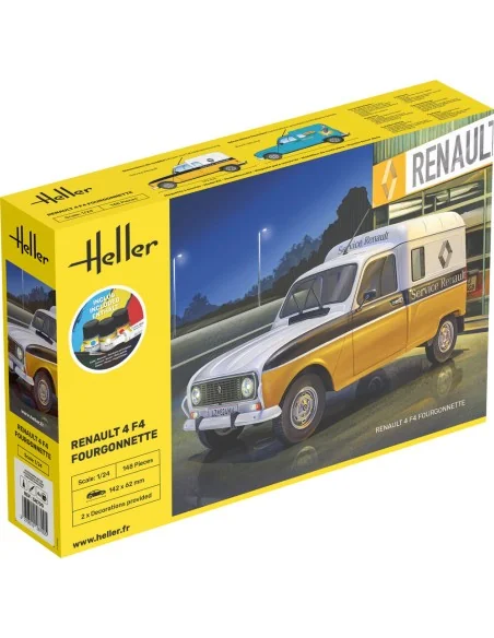 STARTER KIT Renault 4 F4 Fourgonette, 1/24 - Heller 58700