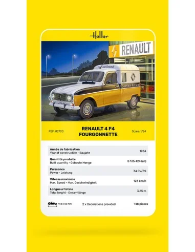 Renault 4 F4 Fourgonnette, 1/24 - Heller 82700