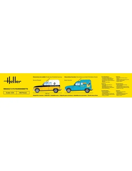 Renault 4 F4 Fourgonnette, 1/24 - Heller 82700
