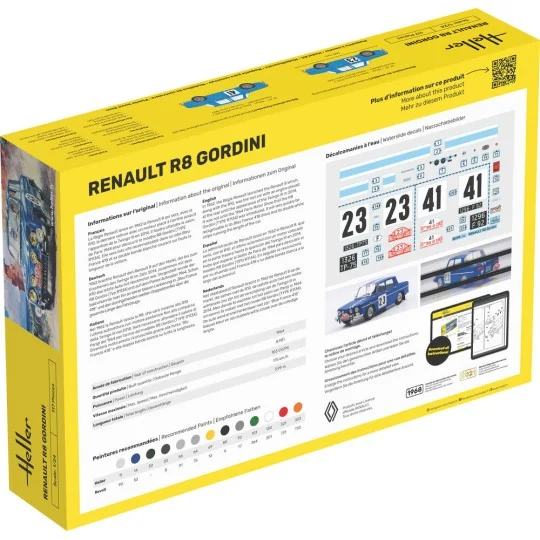 Renault R8 Gordini, 1/24 - Heller 80700 Renault R8 Gordini, 1/24 - Heller 80700