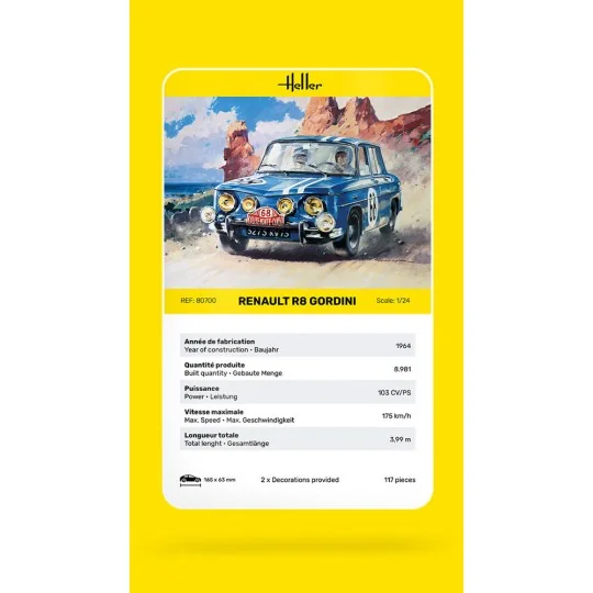 Renault R8 Gordini - Heller 80700