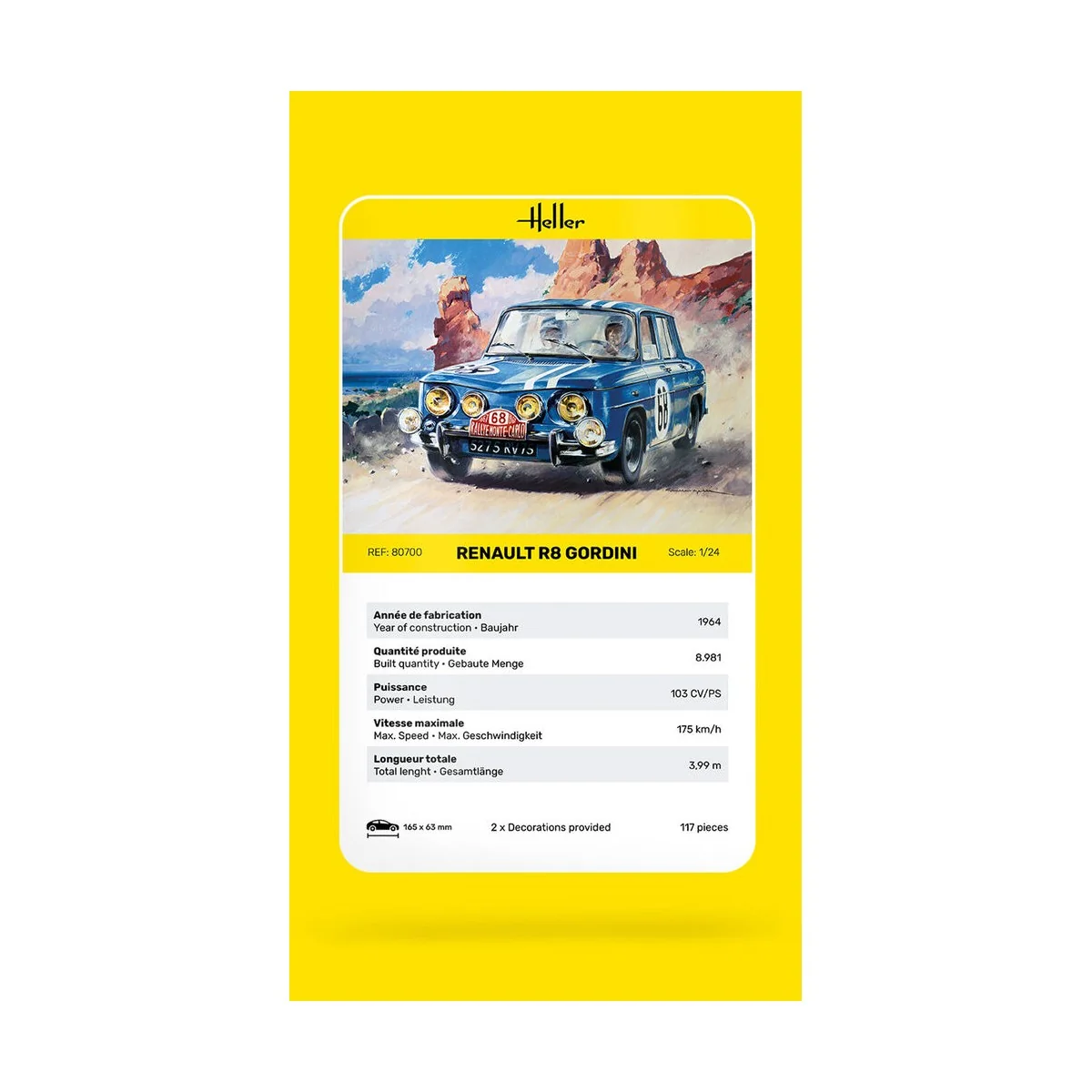 Renault R8 Gordini - Heller 80700