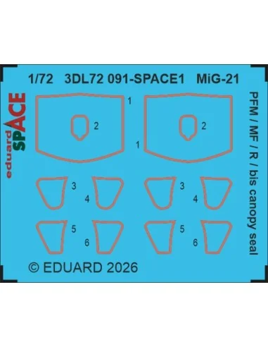 MiG-21R for Eduard, 1/72 - Eduard Accessories SIN67239