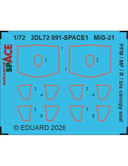 MiG-21R LööKplus for Eduard, 1/72 - Eduard Accessories 674074