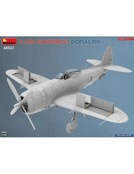 P-47M Thunderbolt. Dorsal Fin. Advanced Kit, 1/48 - MiniArt 48042