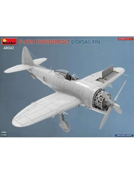 P-47M Thunderbolt. Dorsal Fin. Advanced Kit, 1/48 - MiniArt 48042