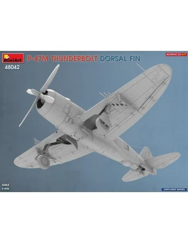 P-47M Thunderbolt. Dorsal Fin. Advanced Kit, 1/48 - MiniArt 48042