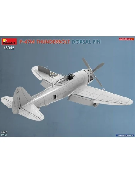 P-47M Thunderbolt. Dorsal Fin. Advanced Kit, 1/48 - MiniArt 48042