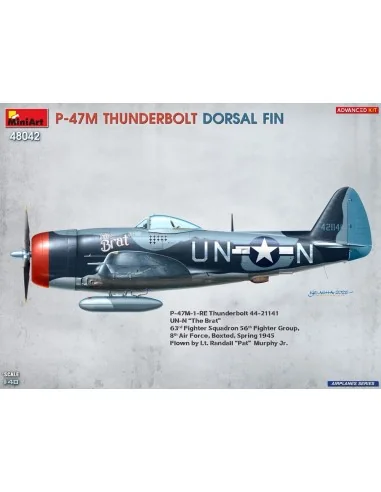 P-47M Thunderbolt. Dorsal Fin. Advanced Kit, 1/48 - MiniArt 48042