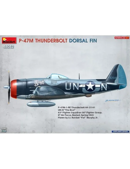 P-47M Thunderbolt. Dorsal Fin. Advanced Kit, 1/48 - MiniArt 48042
