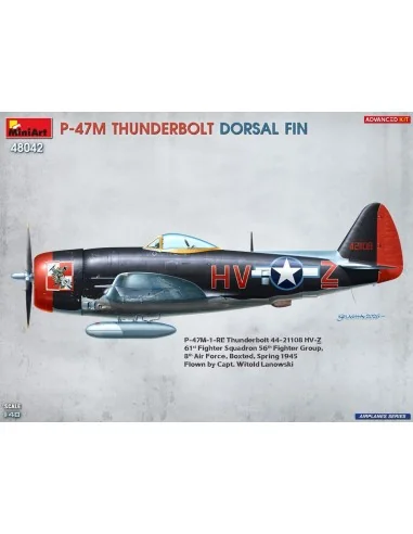 P-47M Thunderbolt. Dorsal Fin. Advanced Kit, 1/48 - MiniArt 48042