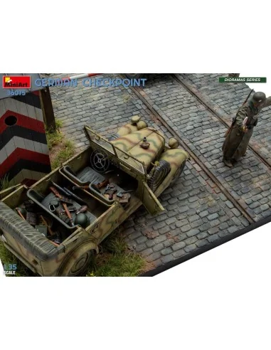 German Checkpoint. 3t Cargo Truck 3, 6-36S & Kfz.1 Type 170VK w/ Fe...