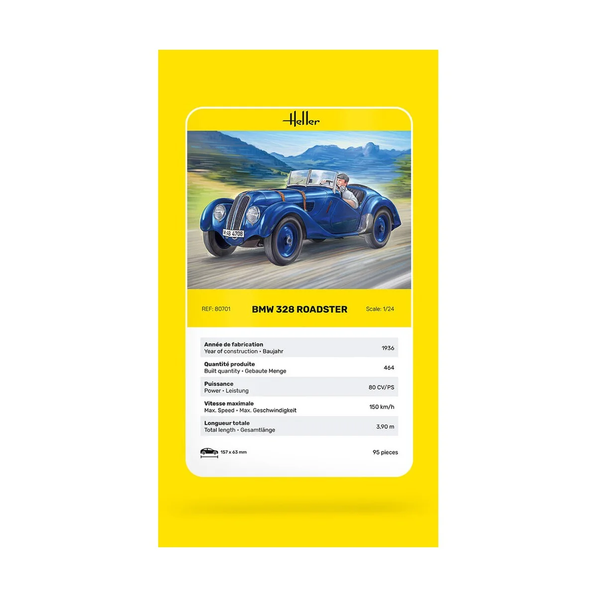BMW 328 Roadster, 1/24 - Heller 80701