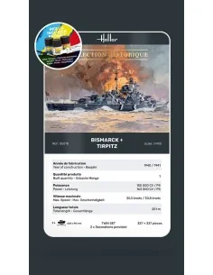 STARTER KIT Twin Set Bismarck + Tirpitz, 1/400 - Heller 55078