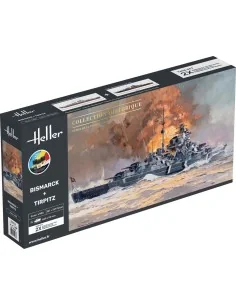 STARTER KIT Twin Set Bismarck + Tirpitz, 1/400 - Heller 55078 2