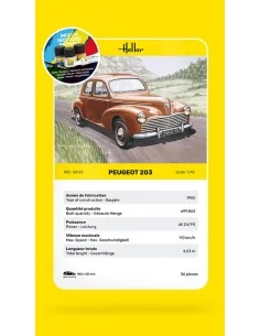 STARTER KIT Peugeot 203, 1/43 - Heller 56160