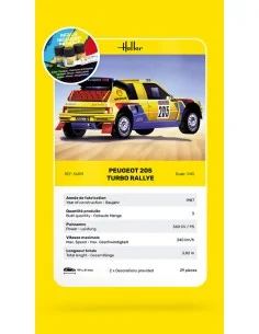 STARTER KIT Peugeot 205 Turbo Rallye, 1/43 - Heller 56189