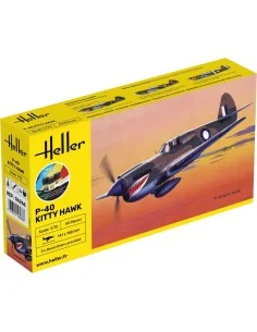 STARTER KIT P-40 Kitty Hawk, 1/72 - Heller 56266