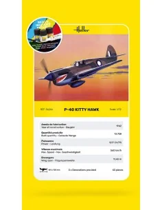 STARTER KIT P-40 Kitty Hawk, 1/72 - Heller 56266 2