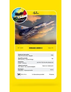 STARTER KIT Mirage 2000 C, 1/72 - Heller 56303