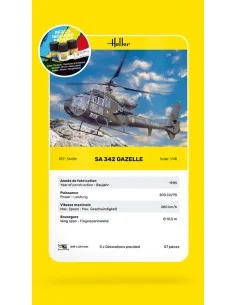 STARTER KIT SA 342 Gazelle, 1/48 - Heller 56486
