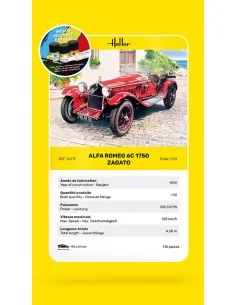 STARTER KIT Alfa Romeo 6C 1750 Zagato, 1/24 - Heller 56715