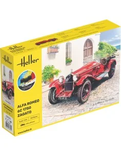 STARTER KIT Alfa Romeo 6C 1750 Zagato, 1/24 - Heller 56715 2