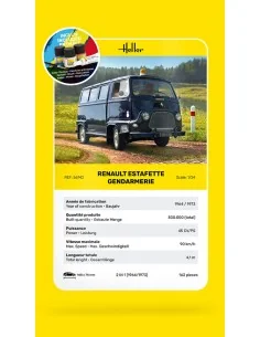 STARTER KIT Renault Estafette Gendarmerie, 1/24 - Heller 56742