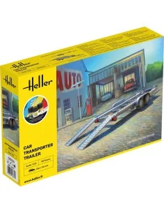 STARTER KIT Car Transporter Trailer, 1/24 - Heller 56774