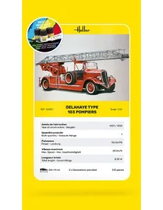 STARTER KIT Delahaye Type 103 Pompiers, 1/24 - Heller 56780 2