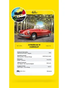 STARTER KIT Citroen DS 19 Cabriolet, 1/16 - Heller 56796
