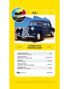 STARTER KIT Citroen 15 SIX Traction Avant, 1/8 - Heller 56799 2