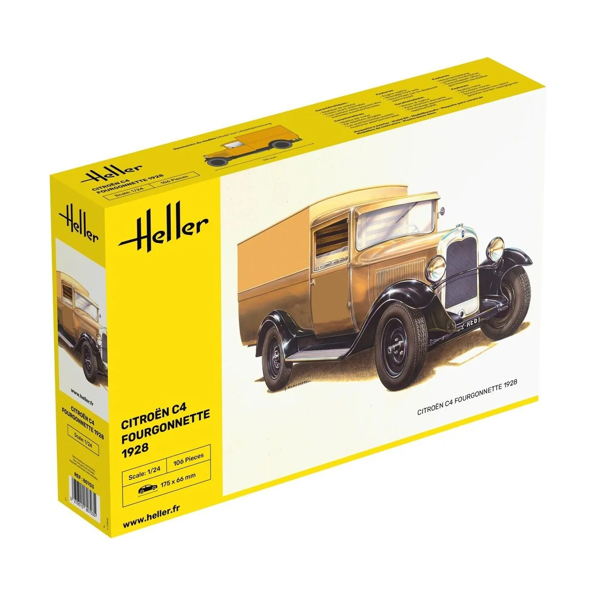 Citroen C4 Fourgonnette 1928, 1/24 - Heller 80703 Citroen C4 Fourgonnette 1928, 1/24 - Heller 80703