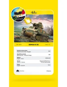 STARTER KIT Somua S35, 1/72 - Heller 56875 2